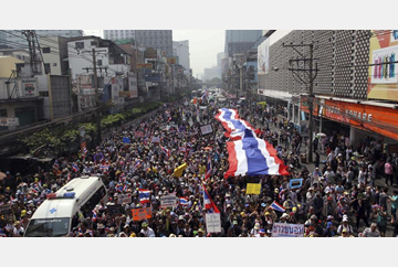 protest try Down The Pri Ministry In Thailand
